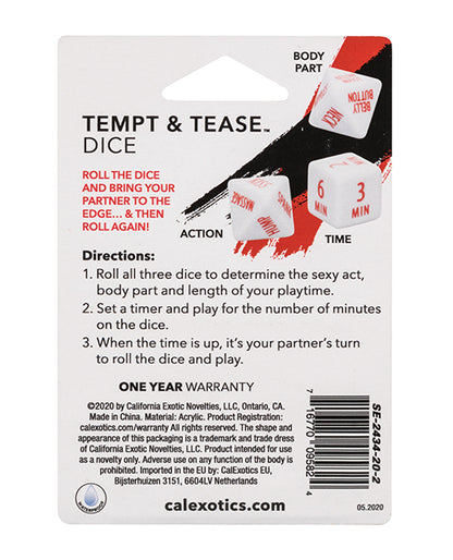 Tempt & Tease Dice