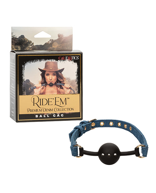 Ride 'Em Premium Denim Collection Ball Gag