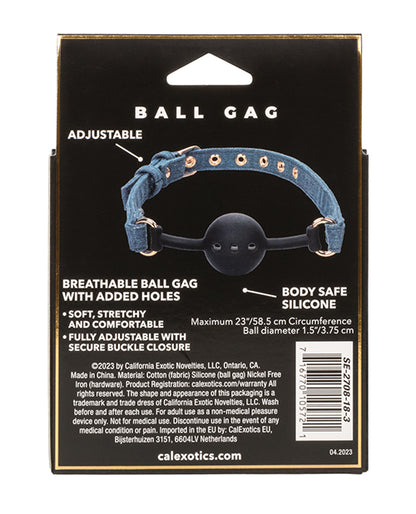 Ride 'Em Premium Denim Collection Ball Gag