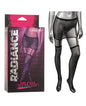 Radiance One Piece Garter Skirt W/thigh Highs - Black