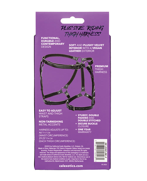 Euphoria Collection Plus Size Riding Thigh Harness