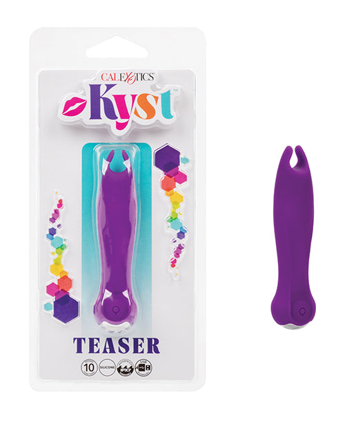 Kyst Teaser Stimulator w/Flickering Ticklers - Purple by California Exotic Novelties