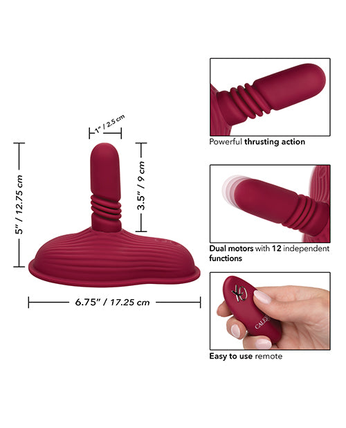 Dual Rider Remote Control Thrust and Grind - Red by California Exotic Novelties