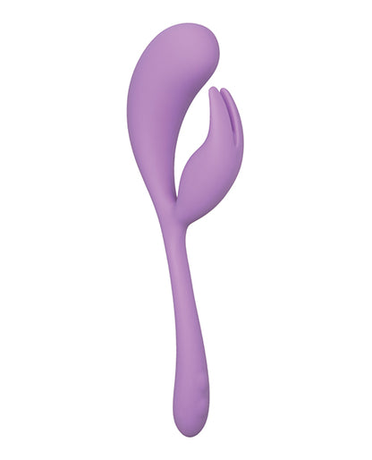 Elle Liquid Silicone Dual Flicker - Purple by California Exotic Novelties