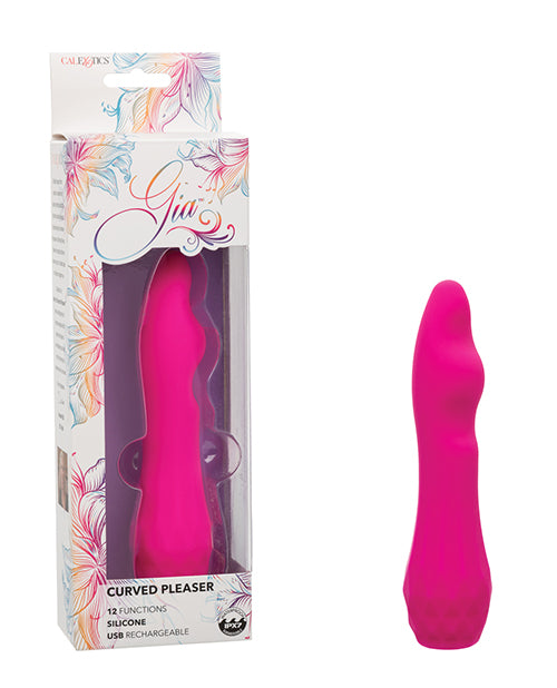 Gia Curved Pleaser - Pink by California Exotic Novelties