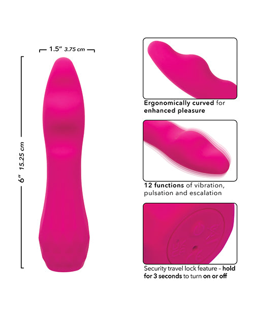 Gia Curved Pleaser - Pink by California Exotic Novelties
