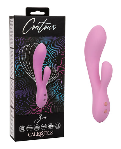 Contour Zoie Flexible Dual Massager - Pink by California Exotic Novelties