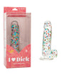 Naughty Bits I Love Dick Heart Filled Dong - Multicolor by California Exotic Novelties