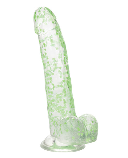 Naughty Bits I Leaf Dick Glow In The Dark Weed Leaf Dildo