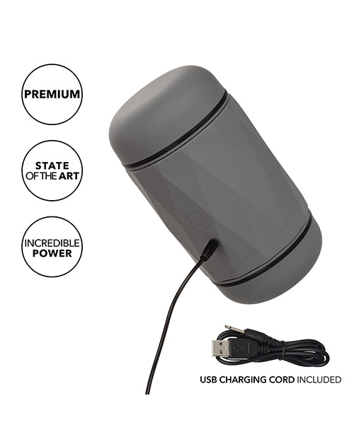 Milk Master Vibro Squeeze Pussy Stroker - Black by California Exotic Novelties