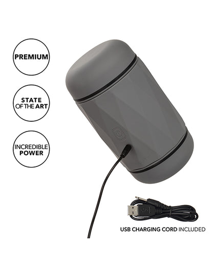Milk Master Vibro Squeeze Pussy Stroker - Black by California Exotic Novelties