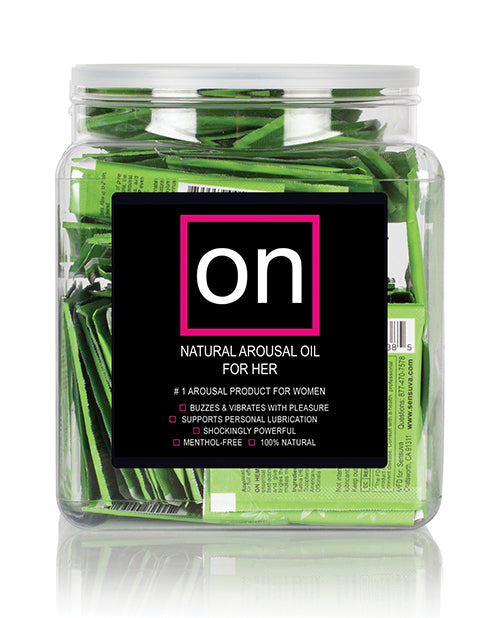 ON Hemp Oil Infused Female Arousal Oil - Tub of 75 Single Use Ampoule by Sensuva Valencia Naturals