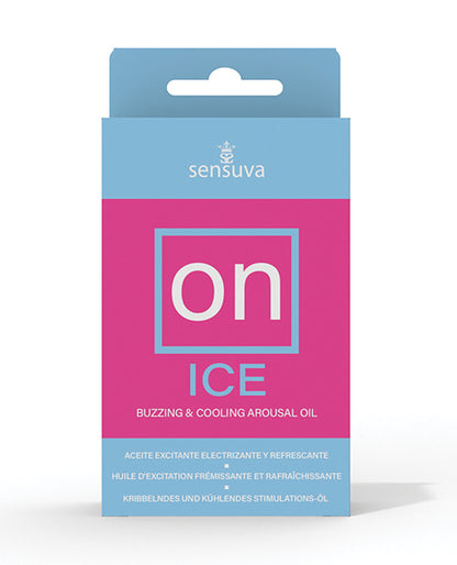 ON Ice Buzzing & Cooling Female Arousal Oil Medium Box - 5 ml Bottle by Sensuva Valencia Naturals
