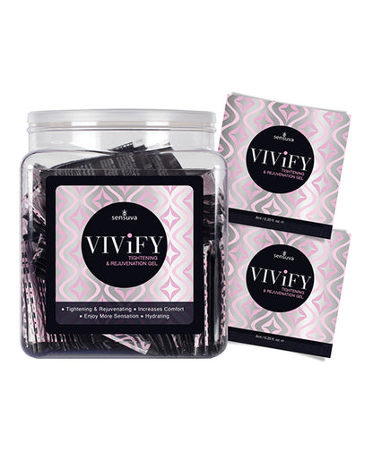 Vivify Tightening & Rejuvenation Gel - Tub of 100 Single Use Packet by Sensuva Valencia Naturals