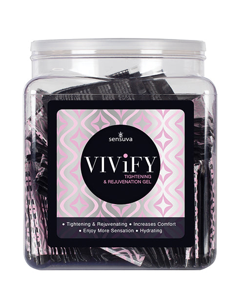 Vivify Tightening & Rejuvenation Gel - Tub of 100 Single Use Packet by Sensuva Valencia Naturals