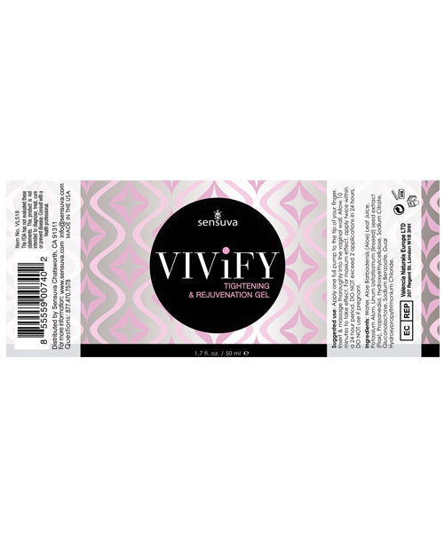 Sensuva Vivify Tightening Gel - 1.7 oz by Sensuva Valencia Naturals