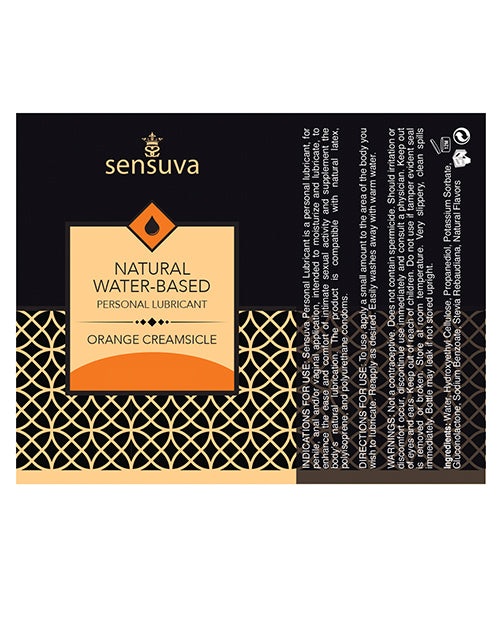 Sensuva Natural Water Based Personal Moisturizer - 1.93 oz Orange Creamsicle by Sensuva Valencia Naturals