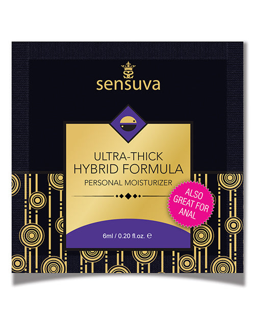 Sensuva Ultra Thick Hybrid Personal Moisturizer Single Use Packet