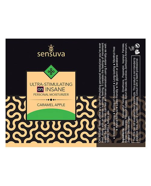 ON Insane Ultra Stimulating Personal Moisturizer - 1.93 oz Caramel Apple by Sensuva Valencia Naturals