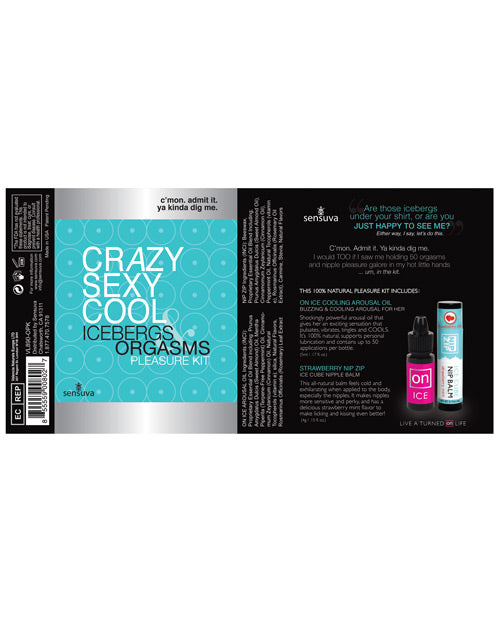Sensuva Crazy Sexy Cool Icebergs & Orgasms Pleasure Kit by Sensuva Valencia Naturals