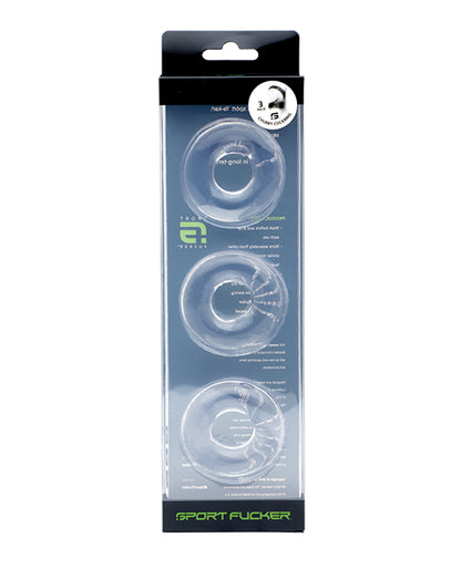 Sport Fucker Chubby Cockring Pack Of 3 by 665 INC