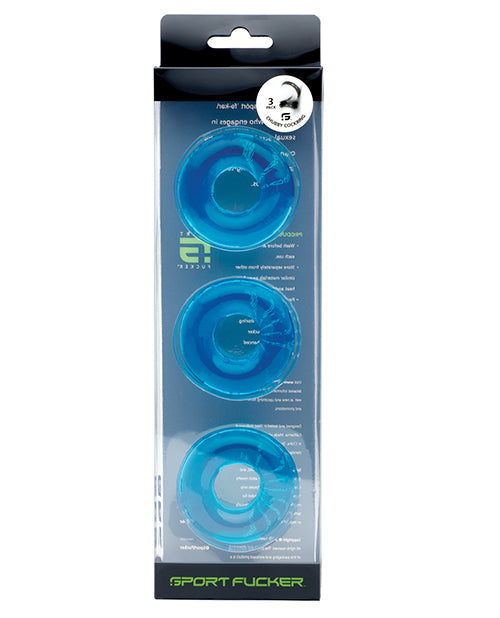 Sport Fucker Chubby Cockring Pack Of 3 by 665 INC