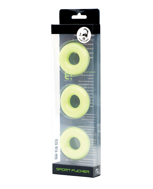 Sport Fucker Chubby Cockring Pack Of 3 by 665 INC