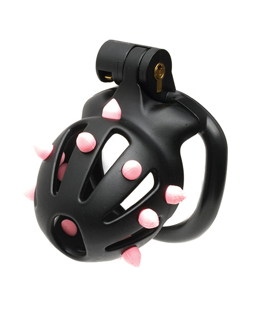 Sport Fucker Cellmate FlexiSpike Chastity Cage - Black/Pink