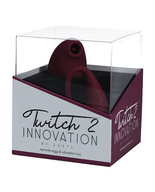 Shots Twitch 2 Vibrator W/remote Control Vibrating Egg