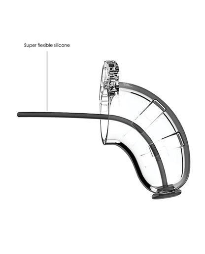 Shots Man Cage W/silicone Urethral Sounding