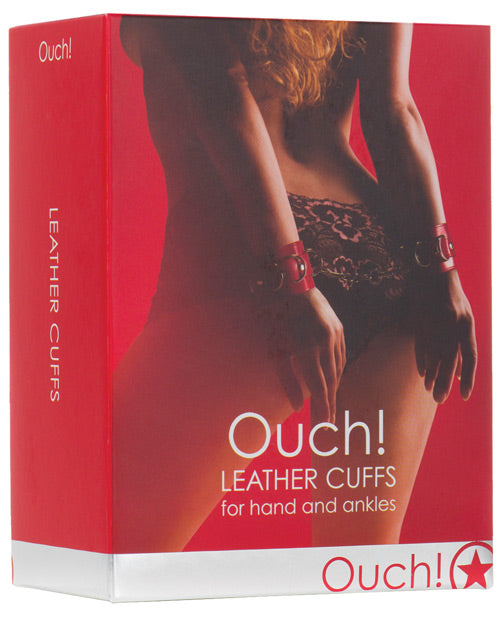 Shots Ouch Leather Cuffs by Shots America LLC