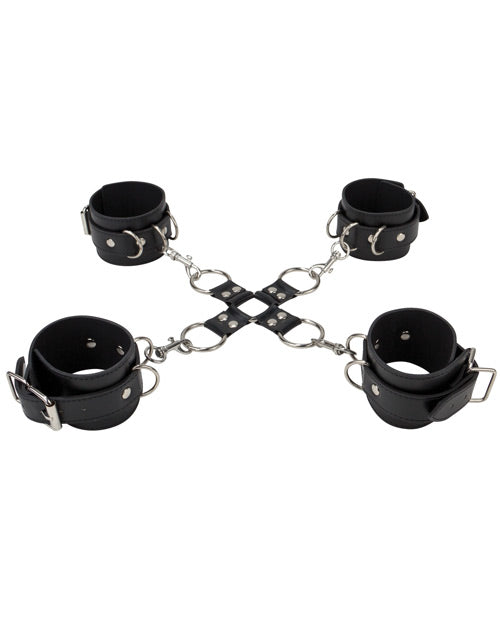 Shots Ouch Leather Hand & Leg Cuffs by Shots America LLC