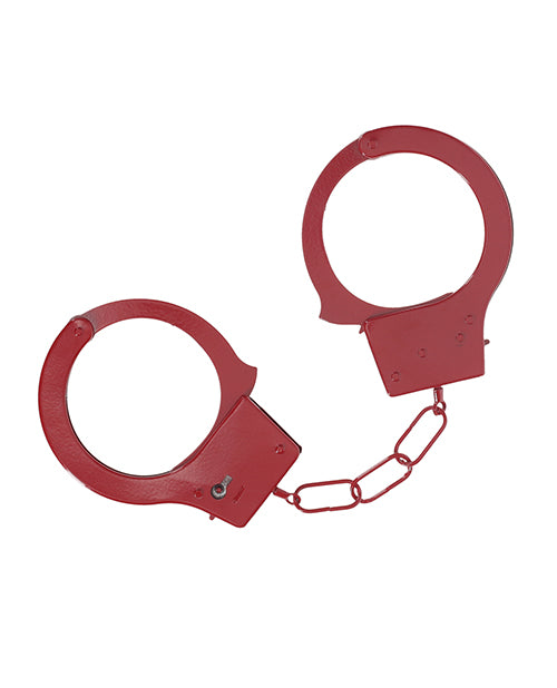 Shots Ouch! Classic Metal Handcuffs - Red by Shots America LLC