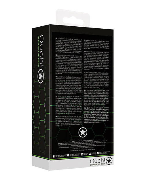 Shots Ouch Butt Plug w/Cock Ring & Ball Strap - Glow in the Dark by Shots America LLC