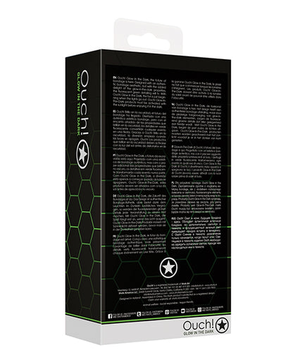 Shots Ouch Butt Plug w/Cock Ring & Ball Strap - Glow in the Dark by Shots America LLC