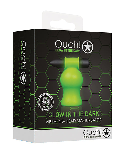 Shots Ouch Vibrating Head Masturbator - Glow in the Dark by Shots America LLC