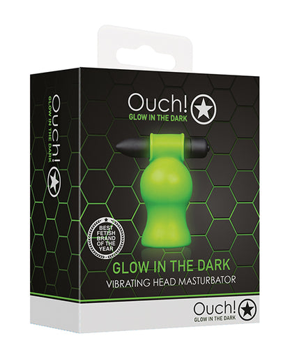 Shots Ouch Vibrating Head Masturbator - Glow in the Dark by Shots America LLC
