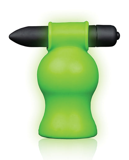 Shots Ouch Vibrating Head Masturbator - Glow in the Dark by Shots America LLC