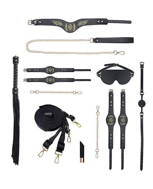 Shots Ouch! London Collection Bondage Kit w/Bag - Black