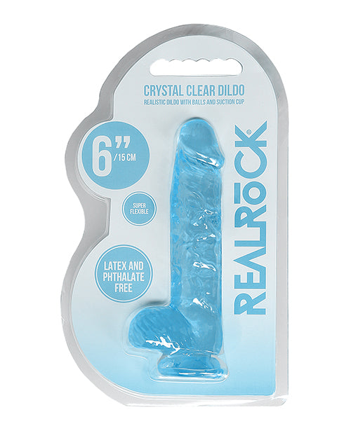Shots Realrock Realistic Crystal Clear Dildo W/balls by Shots America LLC