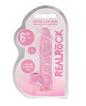Shots Realrock Realistic Crystal Clear Dildo W/balls by Shots America LLC
