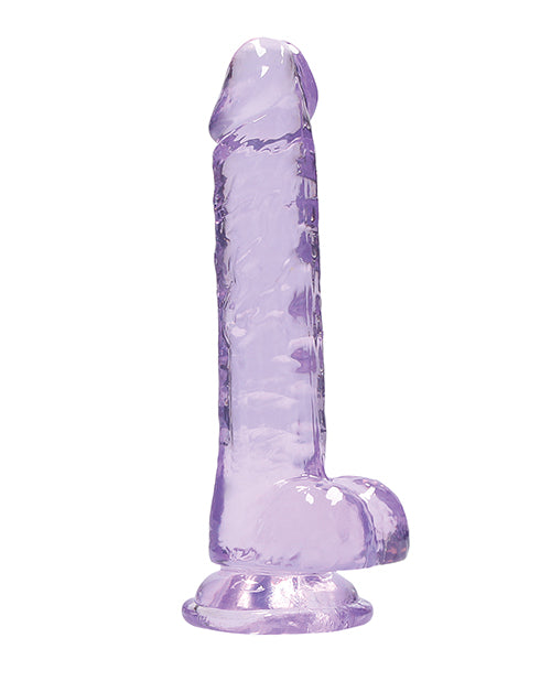 Shots Realrock Realistic Crystal Clear Dildo W/balls by Shots America LLC