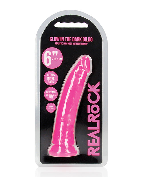 Shots Realrock Slim Dildo Glow In The Dark