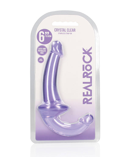 Shots Realrock Crystal Clear 6" Strapless Strap-on