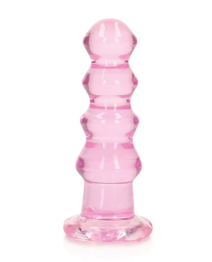 Shots Realrock Crystal Clear 5.5" Curvy Dildo/butt Plug