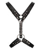 Shots Uomo Men's Harness w/Metal Bit - Black