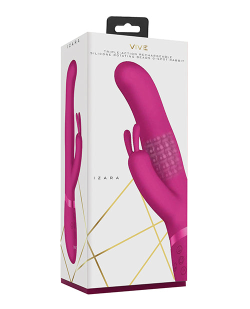 Shots Vive Izara Rotating Beads Rabbit - Pink by Shots America LLC
