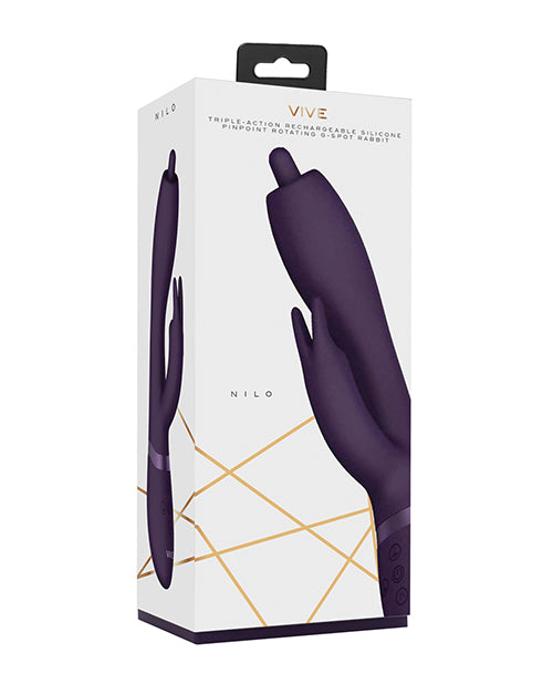 Shots Vive Nilo Pinpoint Rotating G-Spot Rabbit - Purple by Shots America LLC