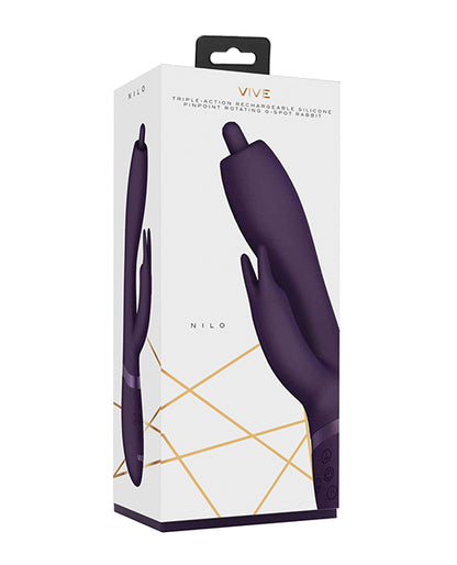 Shots Vive Nilo Pinpoint Rotating G-Spot Rabbit - Purple by Shots America LLC