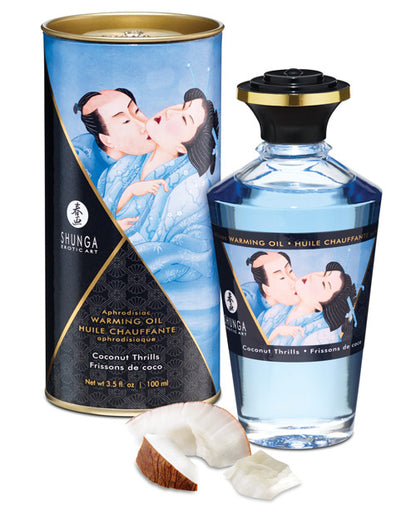 Shunga Warming Oil - 3.5 Oz Midnight Sorbet